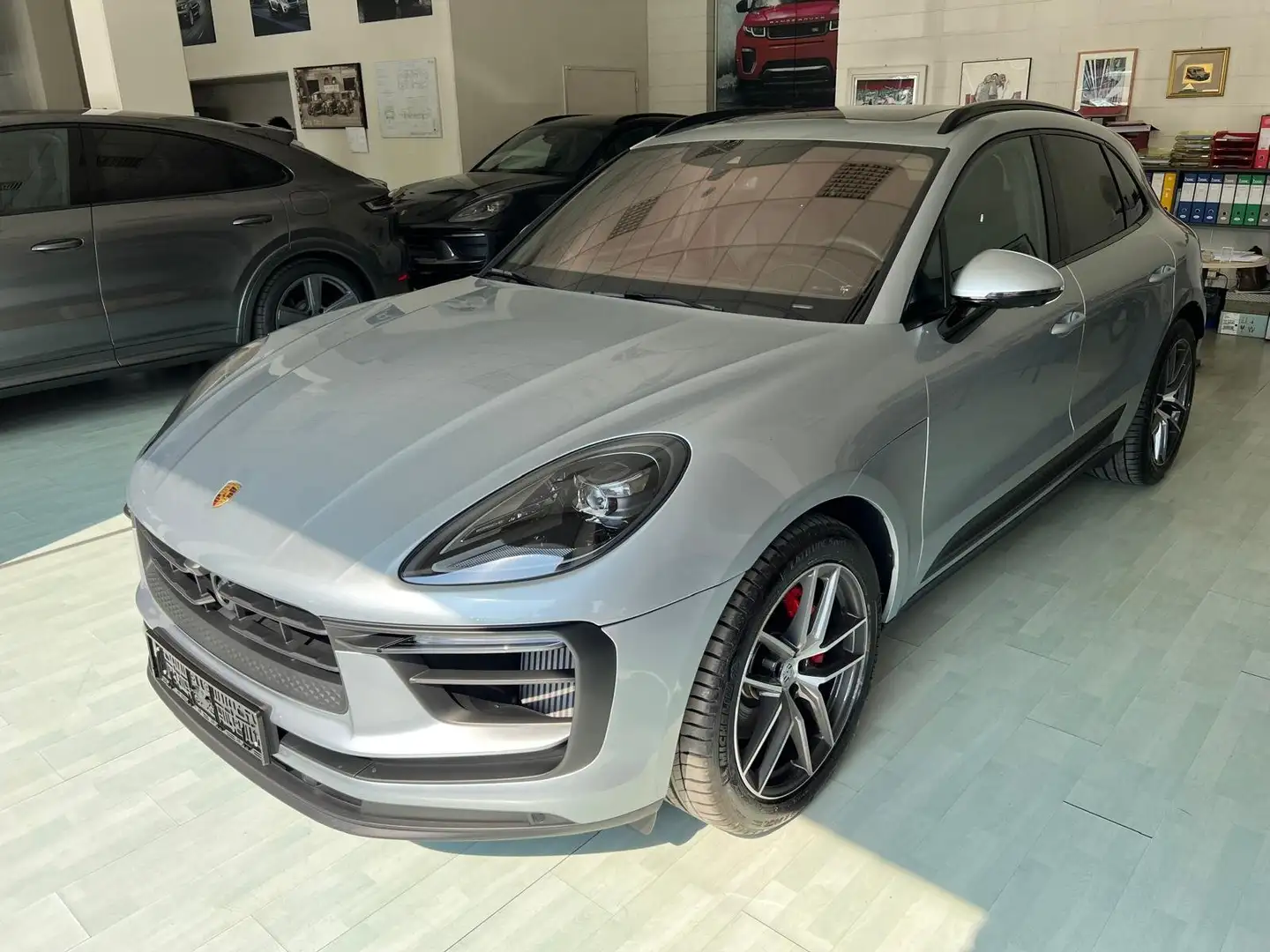 Porsche Macan 2.9S-Tetto-Pasm-8200 Km-sedili a18 vie-Iva esposta Argent - 1