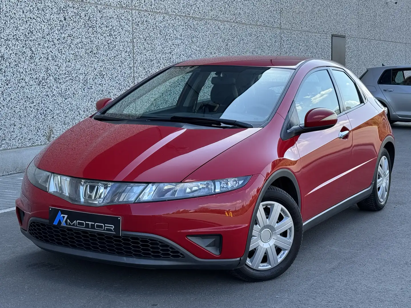 Honda Civic 1.4i  2007 176Km Airco Ct ok Essence Petit Prix Rouge - 1