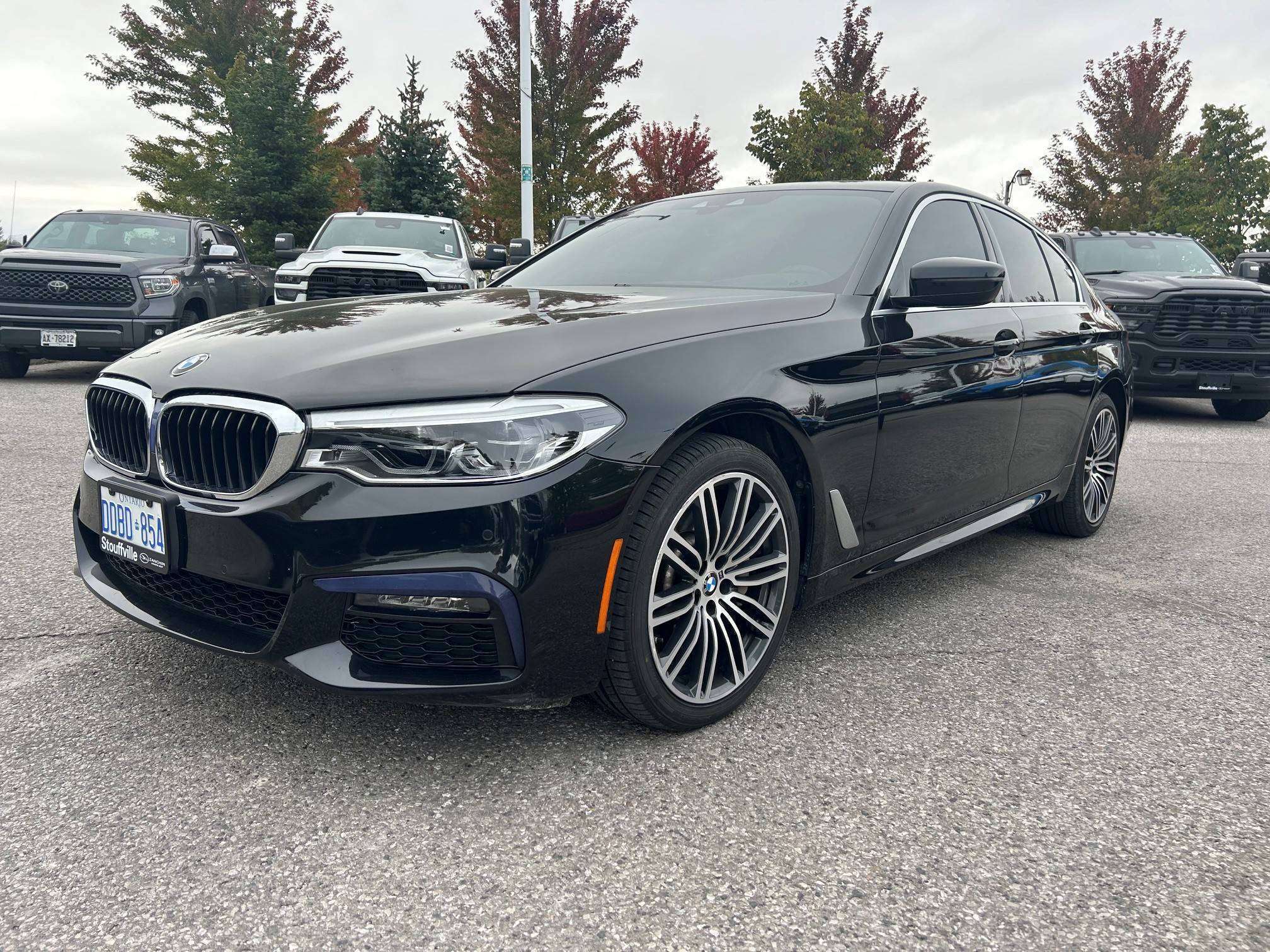 Black 2020 BMW 5 Series Sedan All-Wheel Drive 8-Speed Automatic