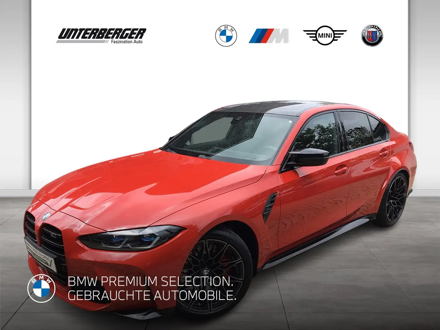 BMW M3 Competition Limousine-LASERLICHT-HARMAN KARDON-LIV Rojo - 1