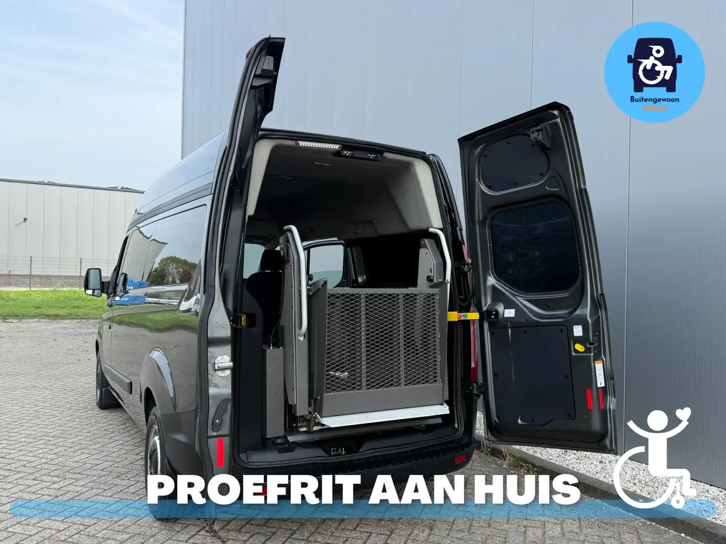 Ford Transit Custom Rolstoelbus Automaat (Airco) Deluxe variant rolsto Gris - 2
