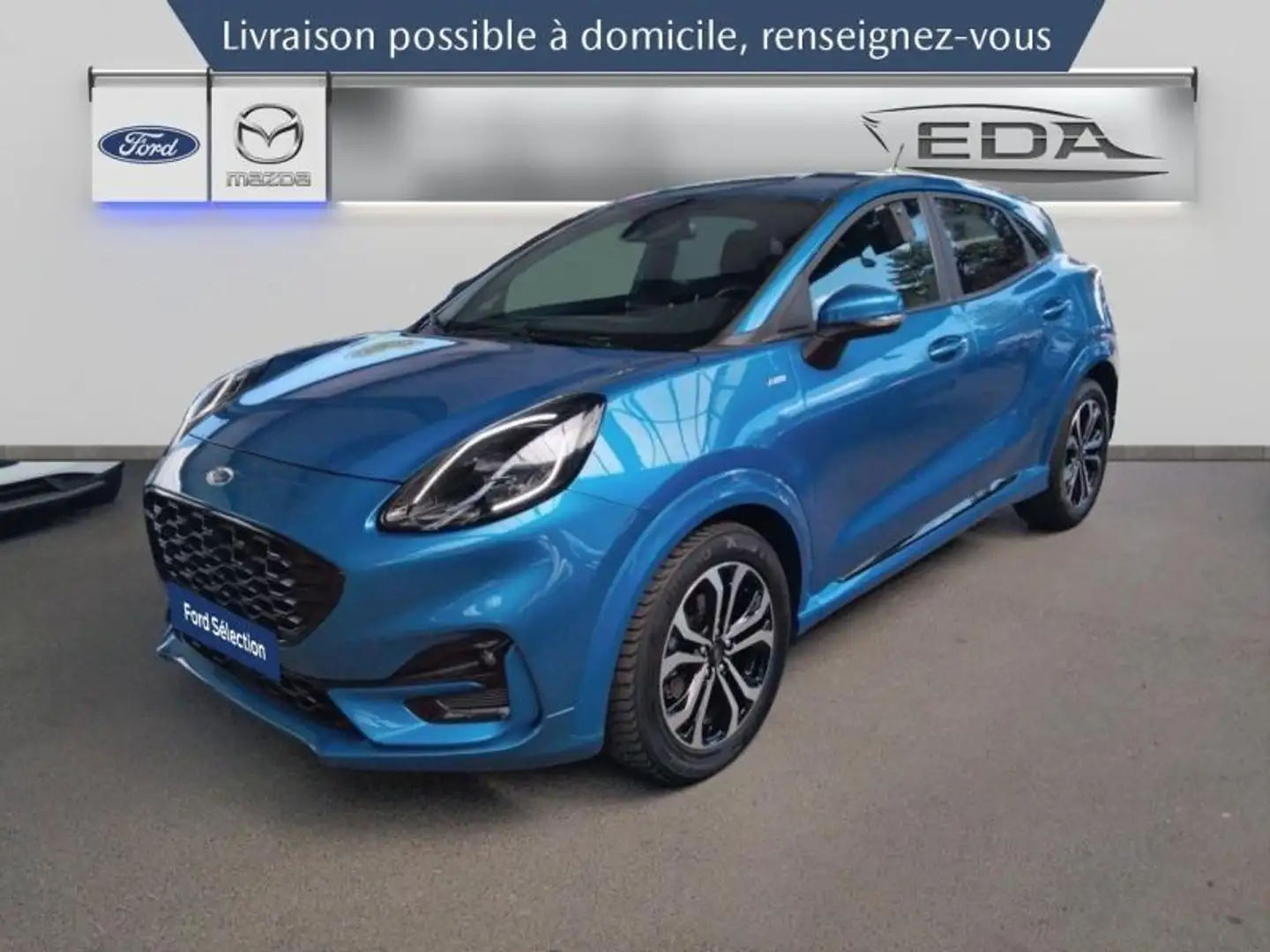Ford Puma 1.0 EcoBoost 125ch mHEV ST-Line 6cv Bleu - 1