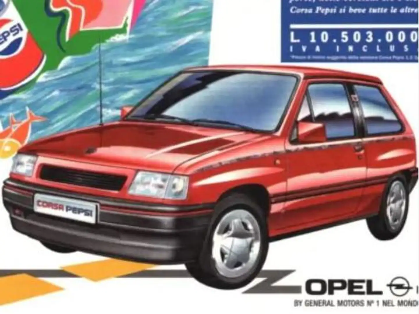 Opel Corsa Edizione limitata PEPSI Червоний - 2