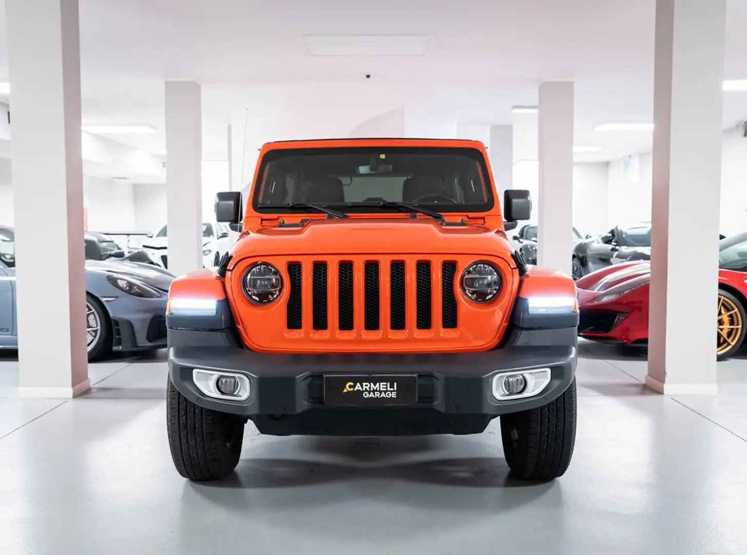 Jeep Wrangler 2.2 mjt II Sahara auto-TETTO APRIBILE ELETTRICO Orange - 2