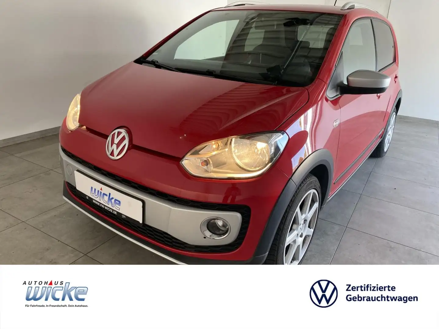 Volkswagen up! 1.0 cross  NAVI KLIMA PDC LM FELGEN Rood - 1