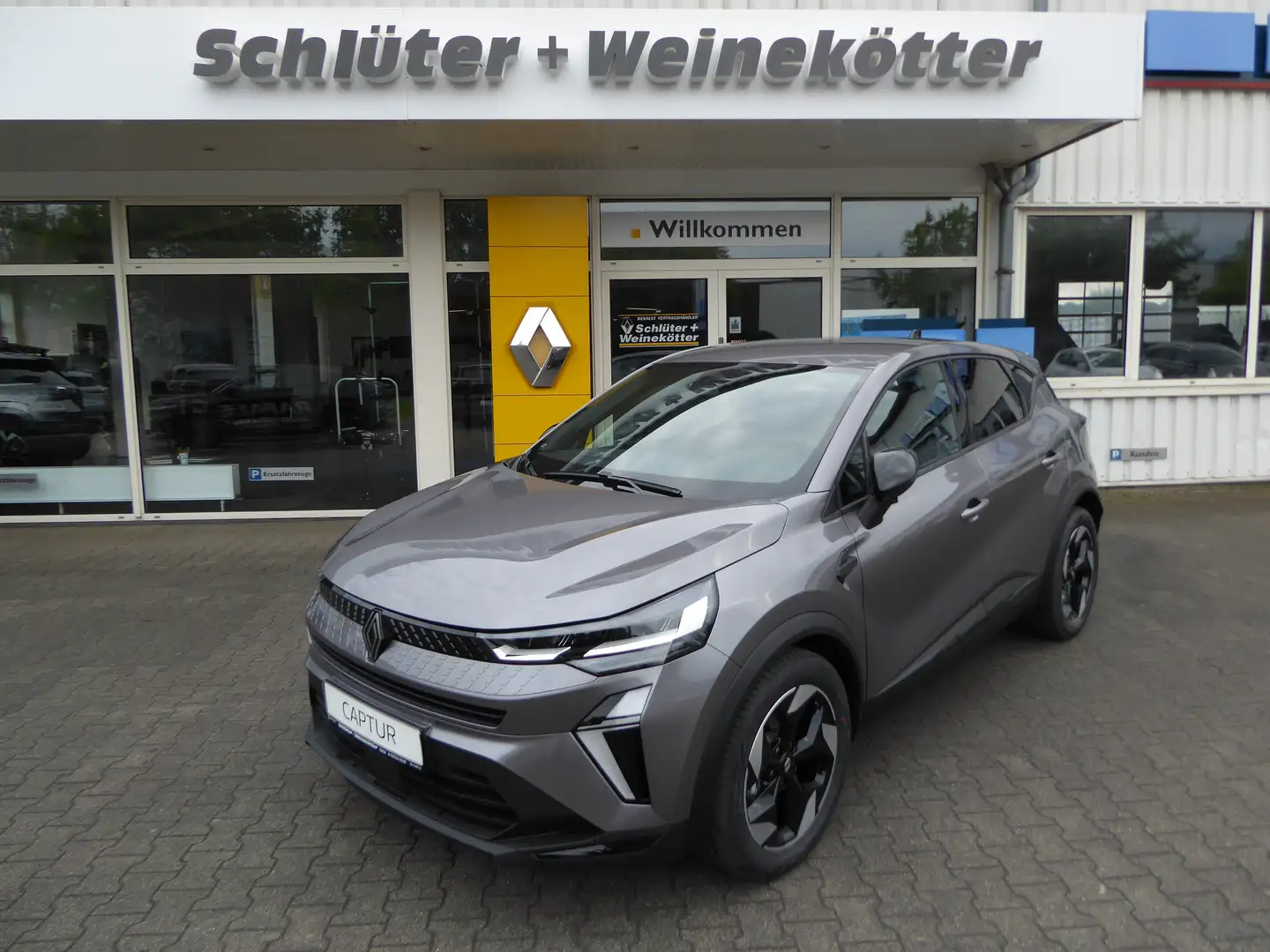 Renault Captur TCe Mild Hybrid 160 EDC TECHNO verf in ROT+GRAU Rot - 2