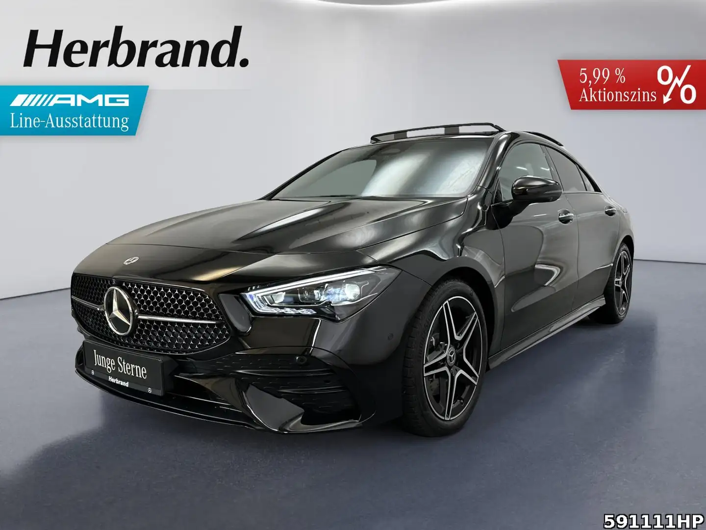 Mercedes-Benz CLA 200 Coupé AMG  Multibeam Pano Night Distr360 Schwarz - 1