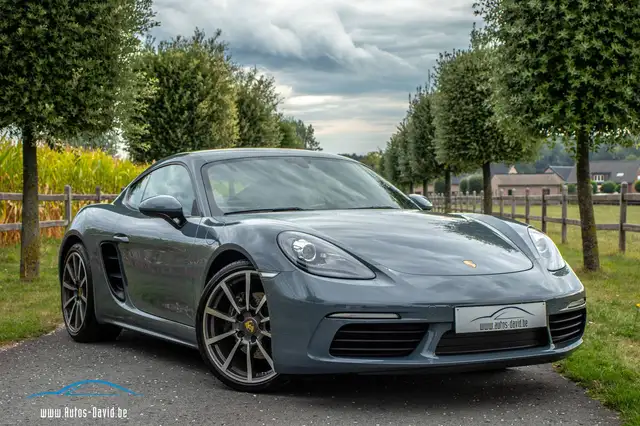 Porsche 718 Cayman 2.0 Turbo Coupé Manueel / HISTORIEK / GRAPHITE BLUE / PASM / PARKASSIST / 20” CARRERA CLASSIC / BI-XENON !