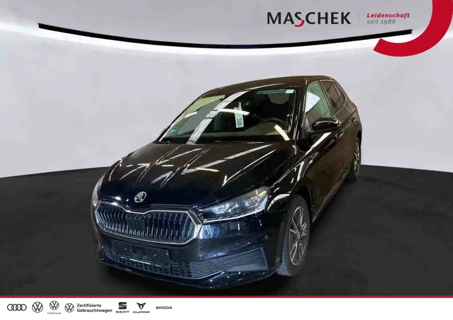 Skoda Fabia 1.0 TSI LED Navi RearView Sitzh Carplay Kam. PDC L Schwarz - 1