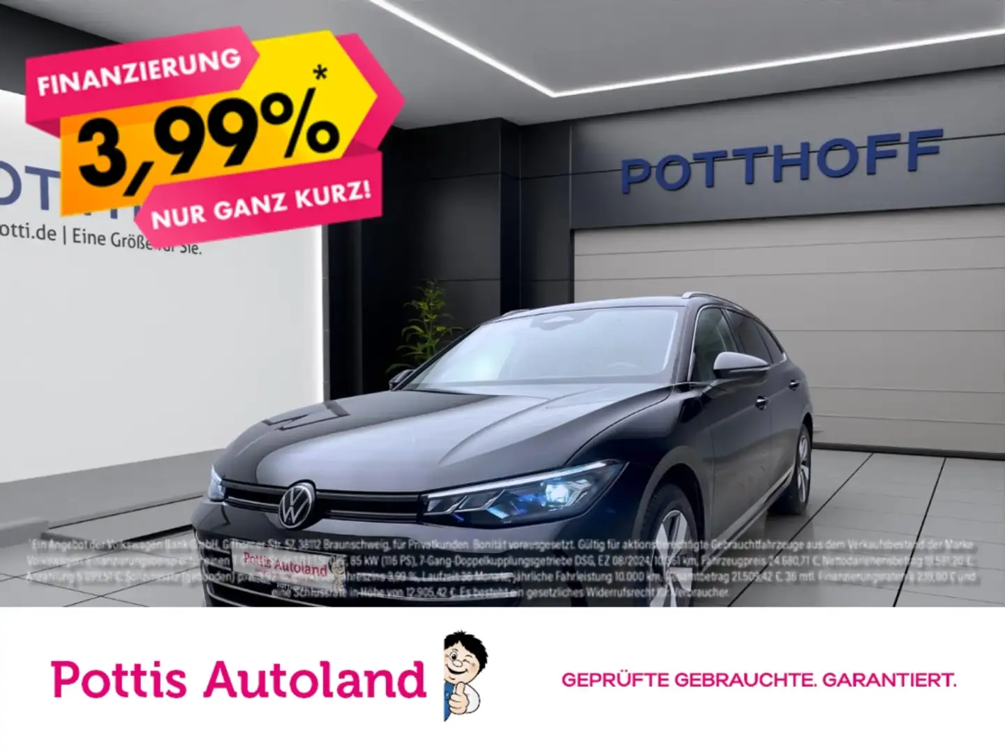 Volkswagen Passat Variant 1.5 eTSI DSG BUSINESS AHK NAVI KAMERA 360° Schwarz - 1
