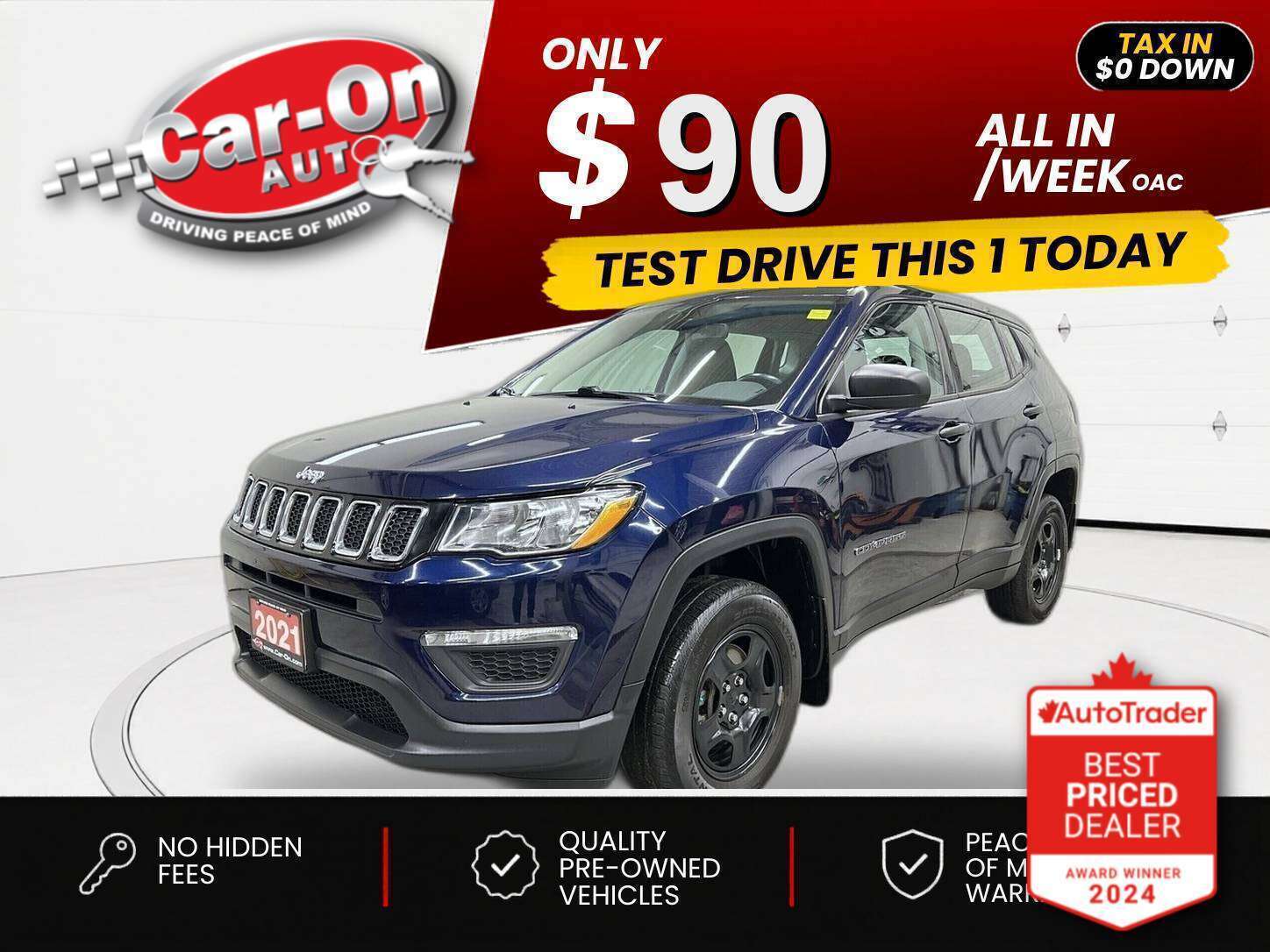 Blue 2021 Jeep Compass SUV / Crossover Automatic