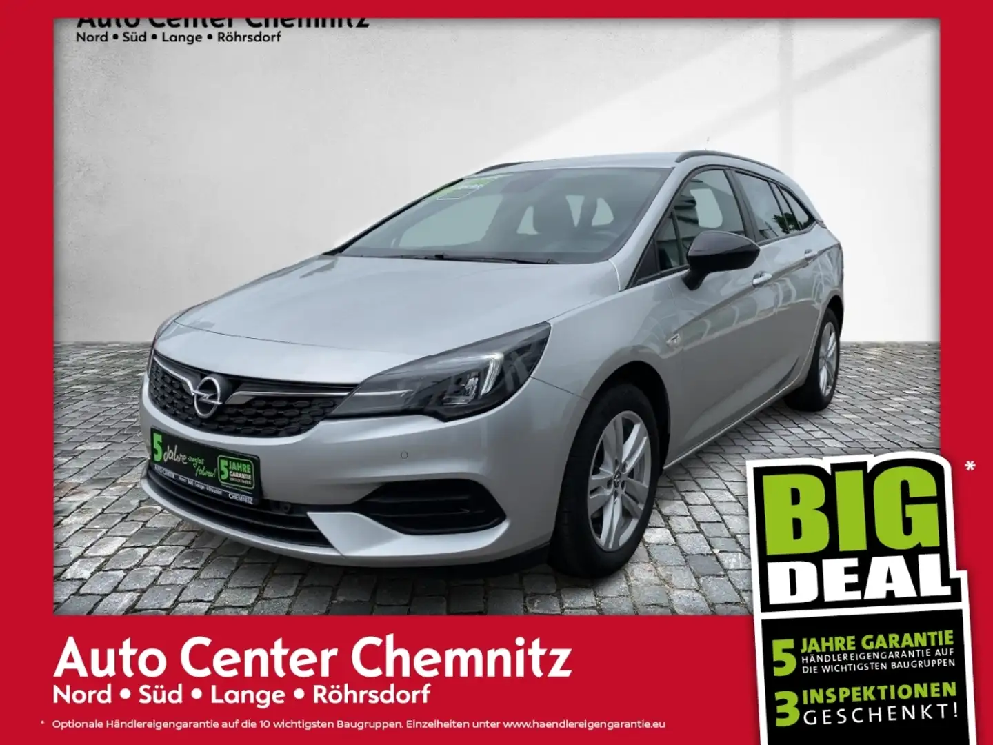 Opel Astra K ST 1.2 Edition LED/SHZ/LHZ/PDC/KAM/AHK Zilver - 1