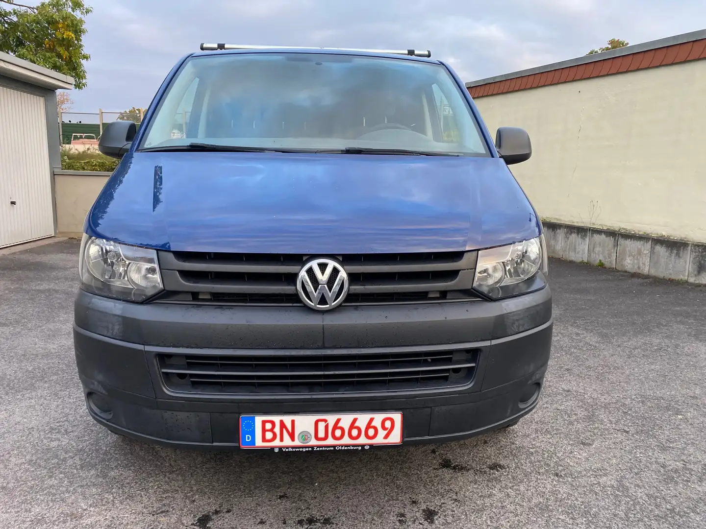 Volkswagen T5 Transporter Kasten2.0TDI.1Hand.Euro5.Scheckheft.AHK.Dachreling Blau - 2