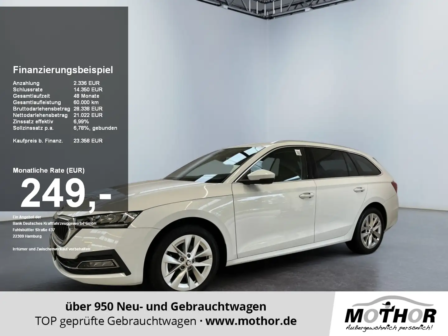 Skoda Octavia Combi Style 1.5TSI Navi LED Smartlink Weiß - 1