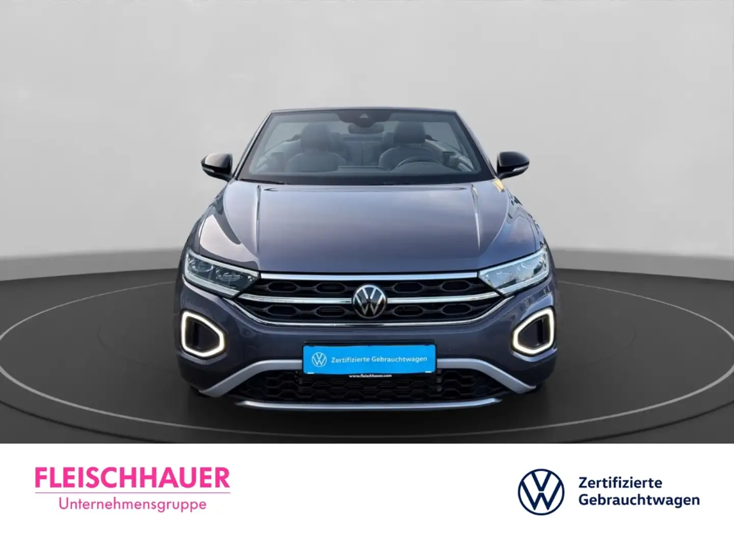Volkswagen T-Roc Cabriolet Goal 1.5 TSI+GRA+SHZ+LED+BSD+LAS+NAVI+DA Grau - 2