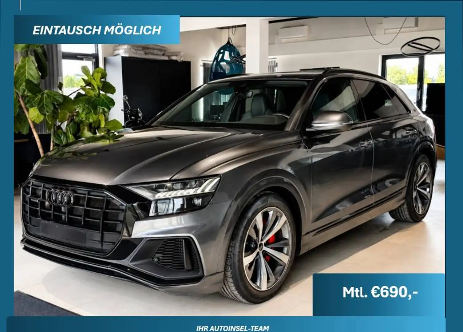 Audi Q8 55 TFSI e quattro S-Line²-1. Besitz-leasingfähig Grau - 1