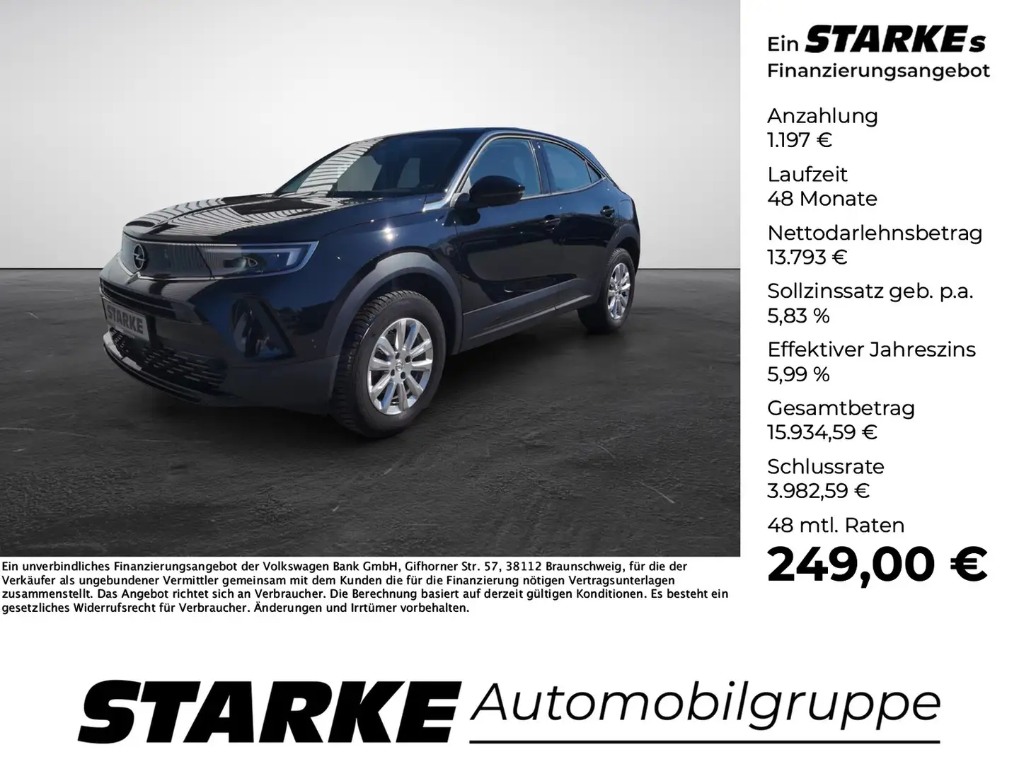 Opel Mokka 1.2 Turbo Edition Zwart - 1
