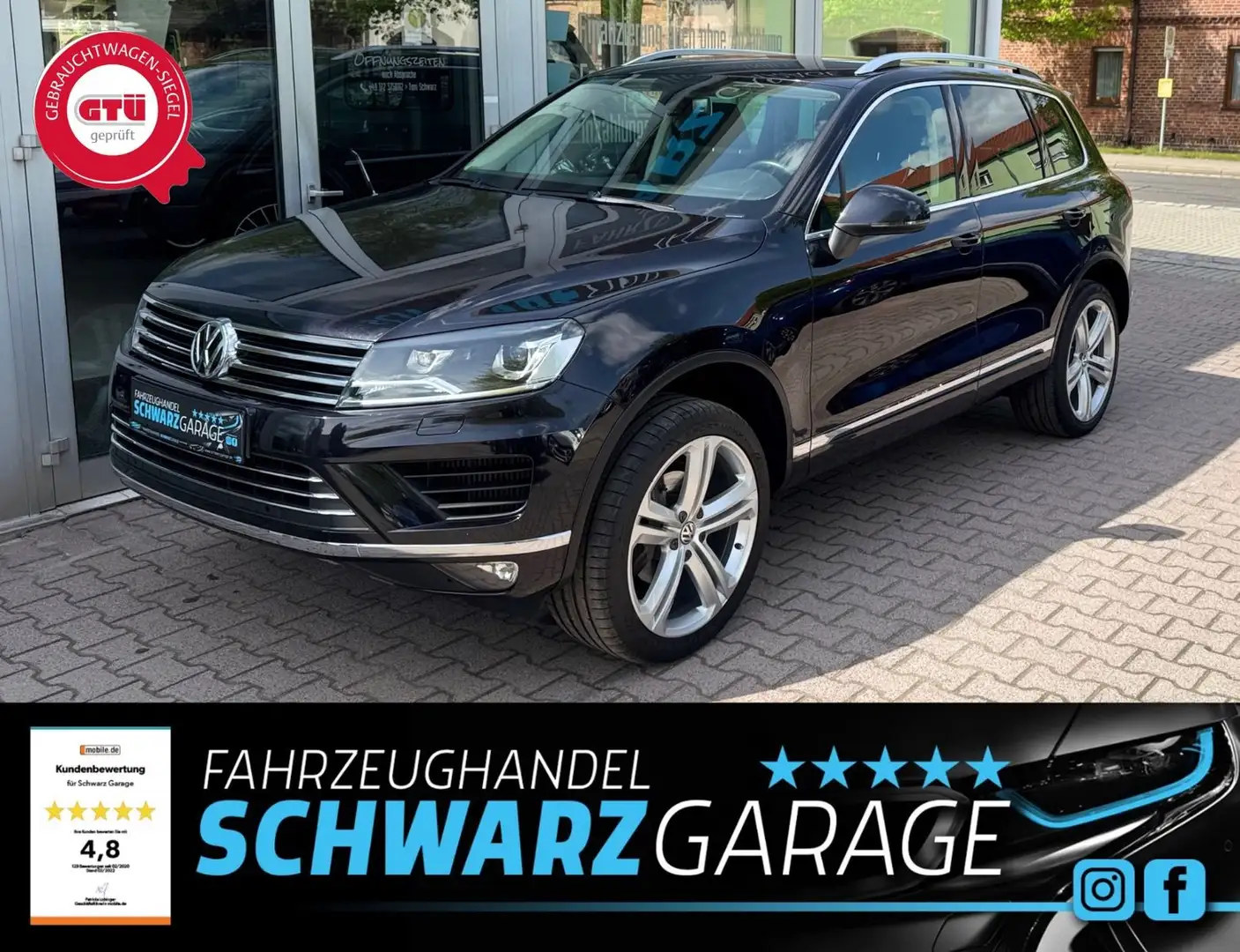 Volkswagen Touareg V6 TDI Terrain 4Motion*NAVI*AHK*21ZOLL* Schwarz - 1