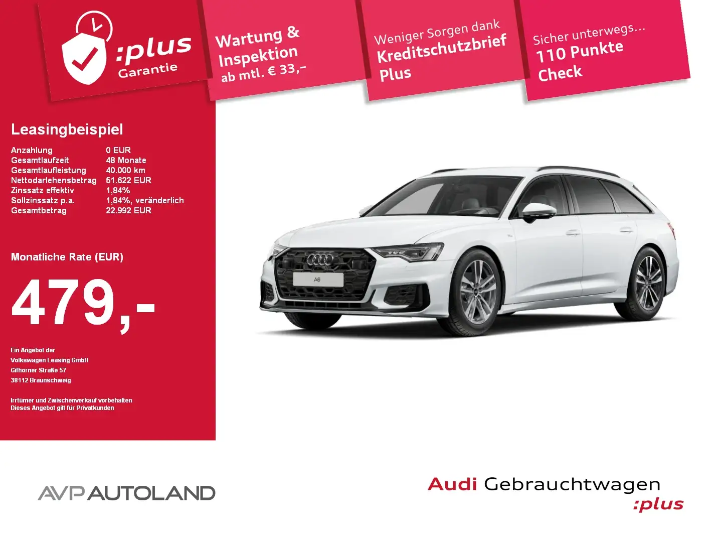 Audi A6 Avant 40 TDI S tronic S line | MMI NAVI+ | Weiß - 1