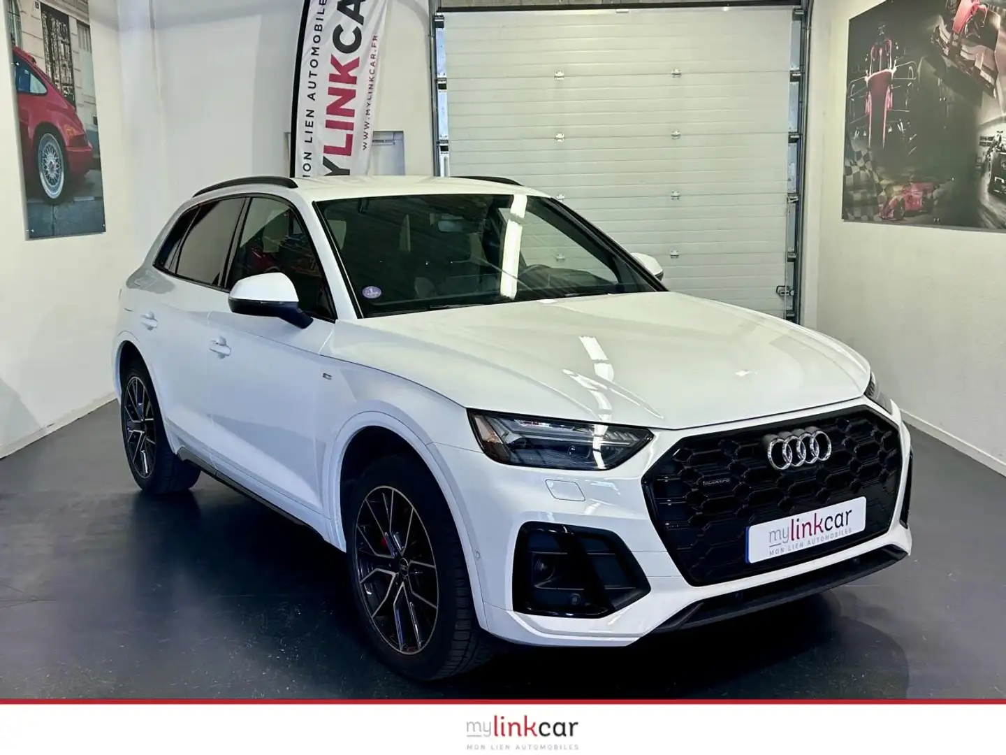 Audi Q5 50 TFSI e S line Quattro 299 cv entretien Audi inc Blanc - 1