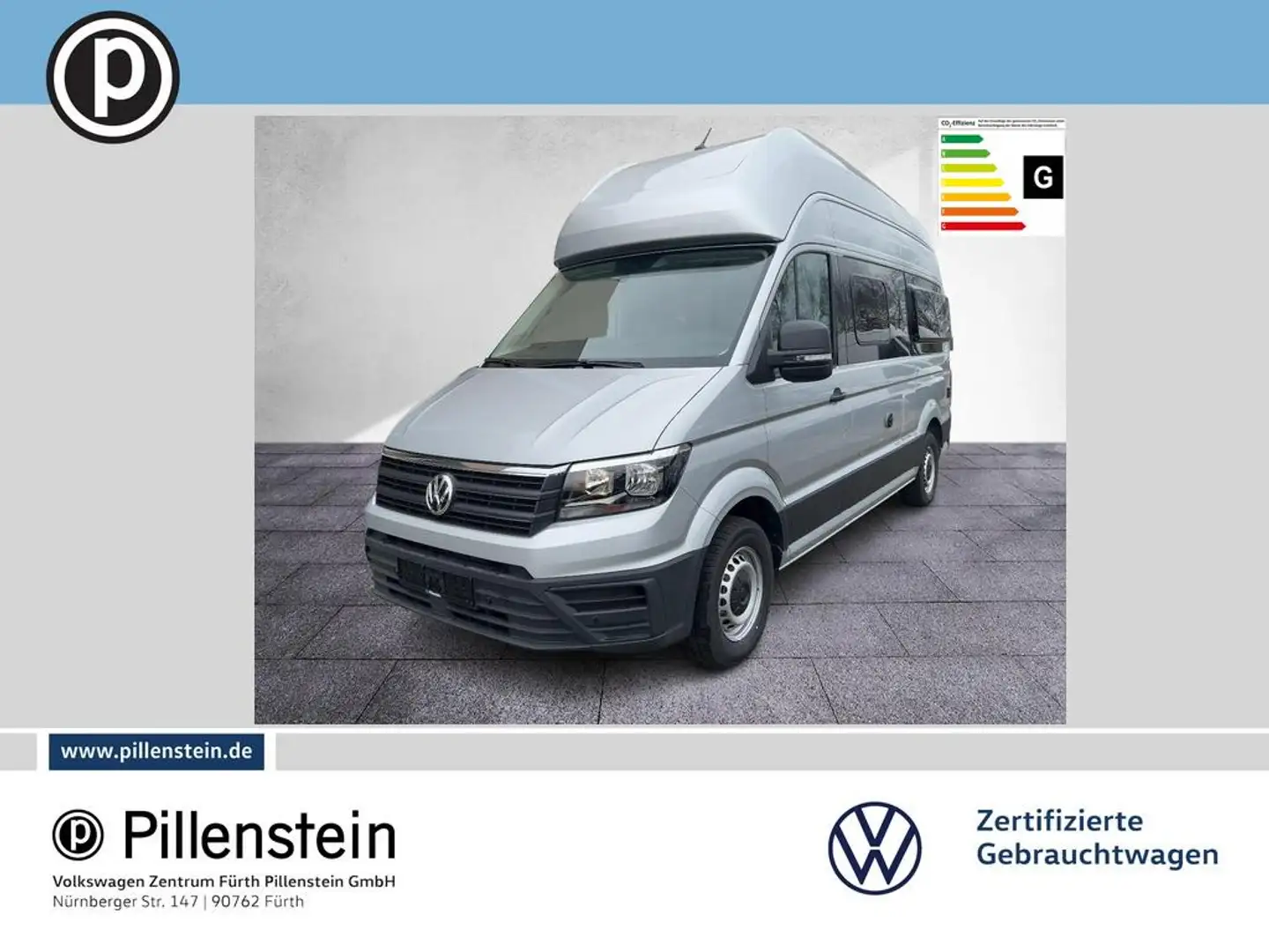Volkswagen Crafter Grand California 600 STANDHZG KAMERA PDC Argent - 1