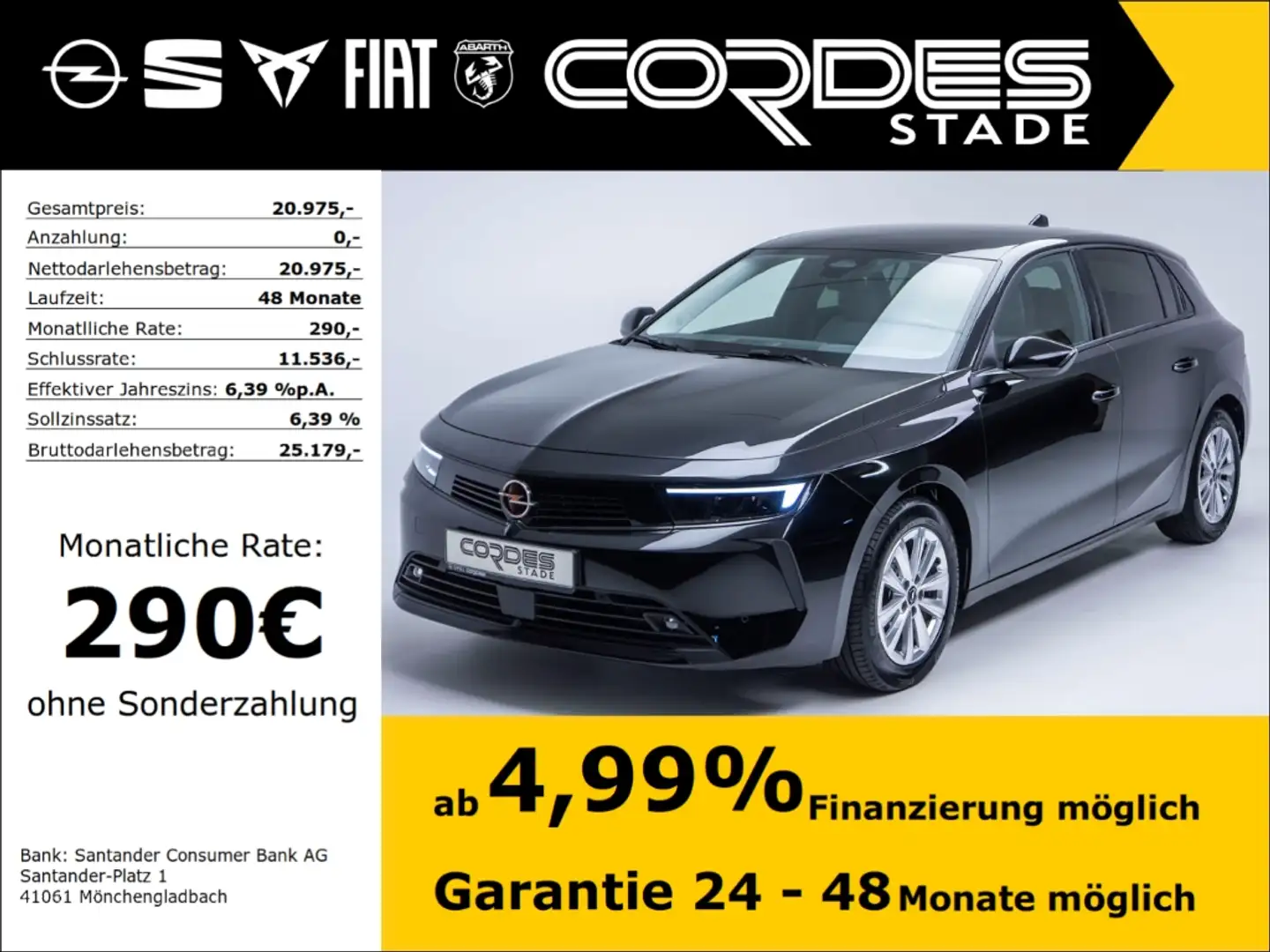 Opel Astra L Enjoy 1.2 Turbo PDC Navi Alu (82) Noir - 1