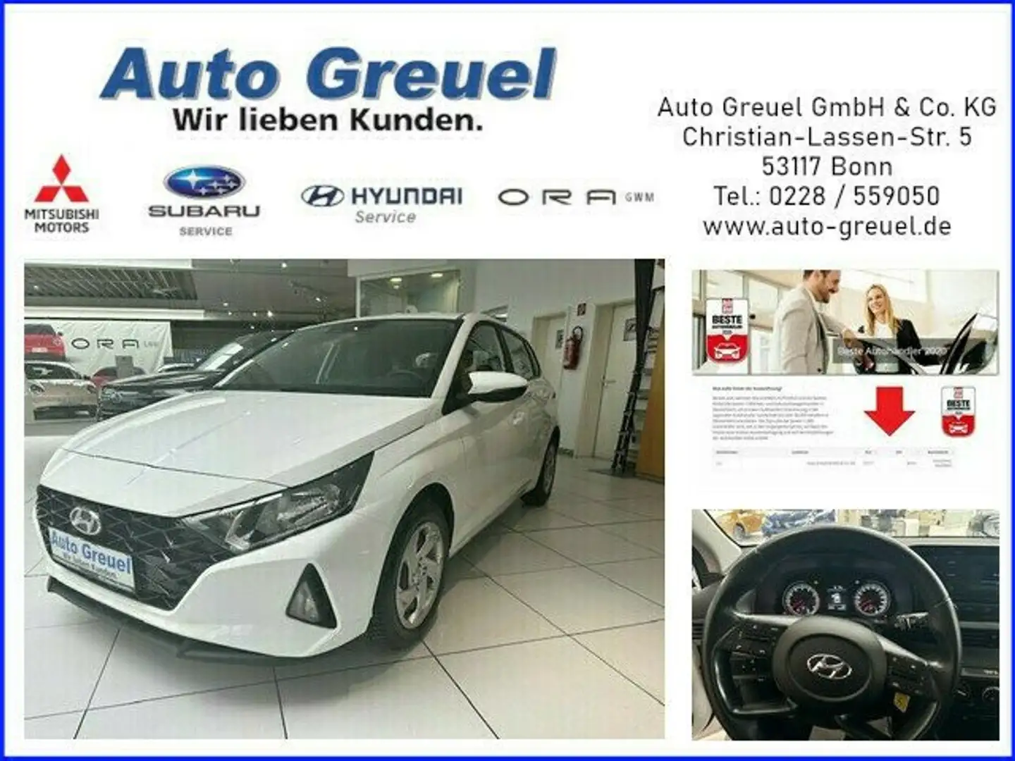 Hyundai i20 Select Allwetter Anhängerkupplung Wit - 1