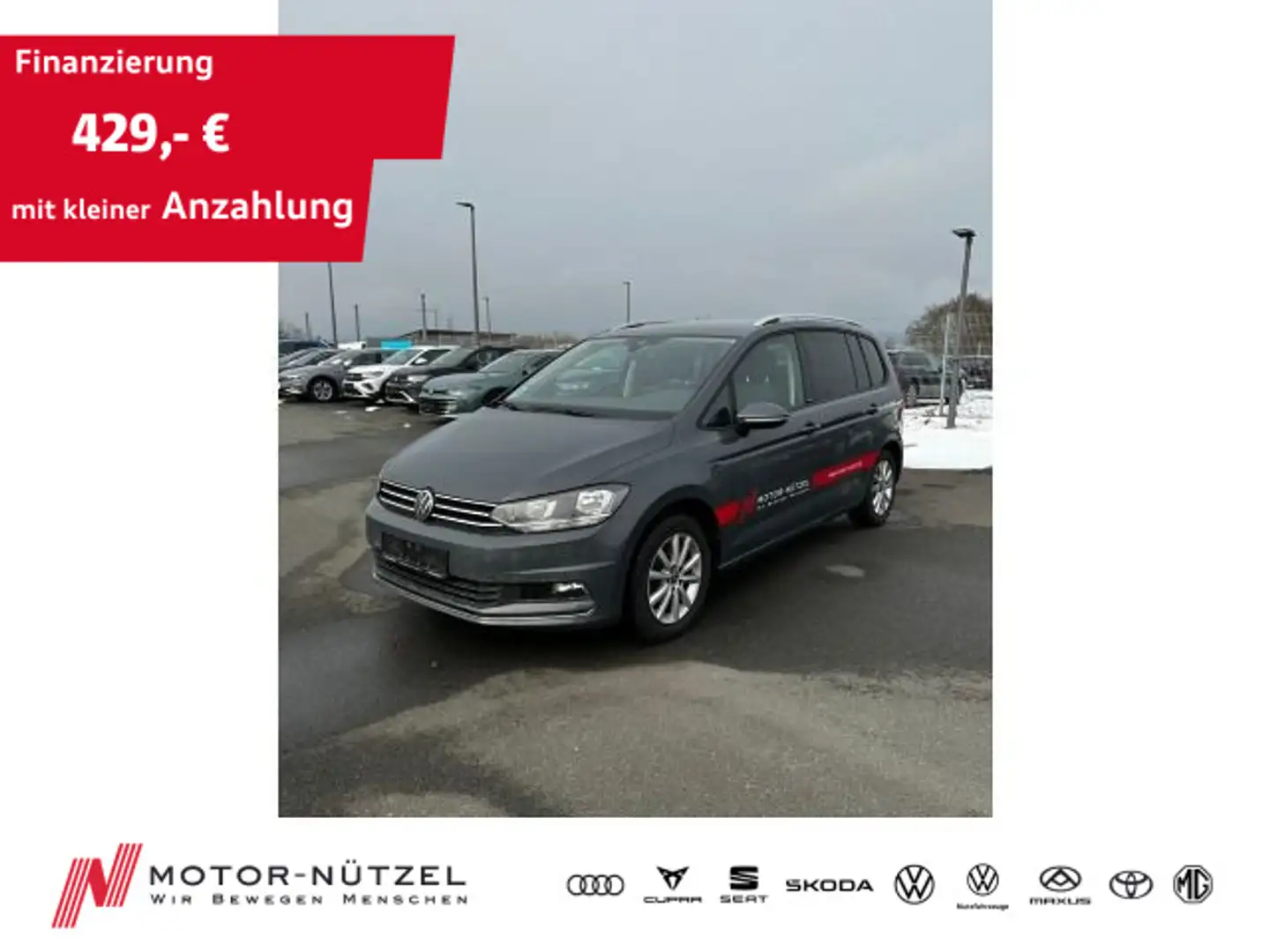 Volkswagen Touran 2.0 TDI DSG MOVE NAVI+APP+ACC+SHZ+PDC+RFK Grigio - 1
