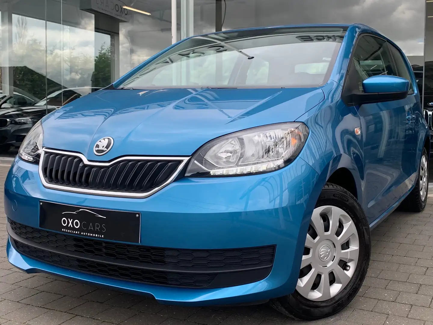 Skoda Citigo 1.0i Essence / Airco / Faible KM /Euro 6B/GARANTIE Modrá - 1