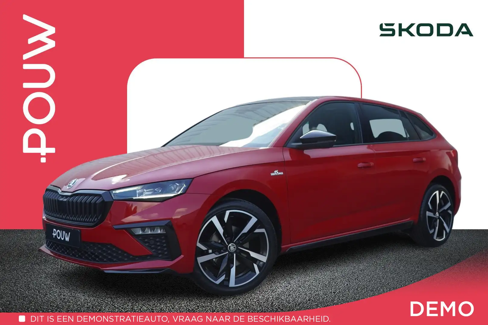 Skoda Scala 1.0 TSI 115pk Monte Carlo | 18" Velgen | Extra Get Rood - 1