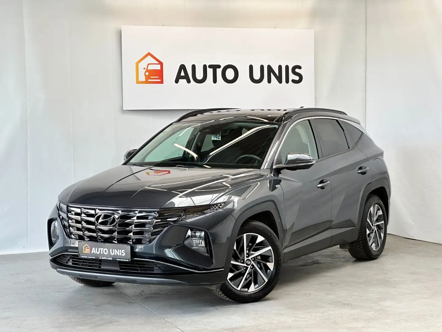 Hyundai TUCSON Hybrid 48V*Kamera*Klima*Scheckheft*1.Hand Grijs - 1