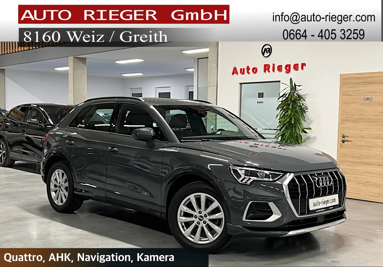 Audi Q3 35 TDI quattro advanced, LED, AHK, Alcantara, Garantie Grau - 1