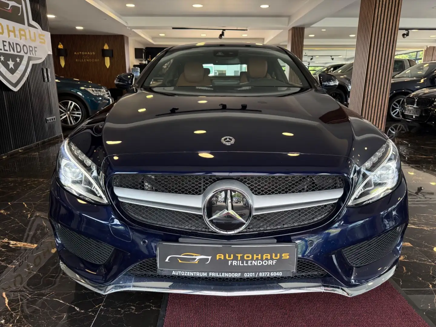 Mercedes-Benz C 250 d Coupe AMG STYLING!! PANORAMADACH!! LED!! Blau - 2