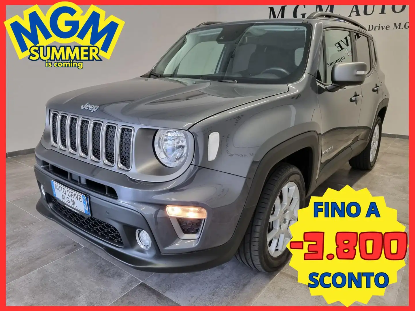Jeep Renegade 1.3 T4 190CV PHEV 4xe AT6 Limited Grigio - 1