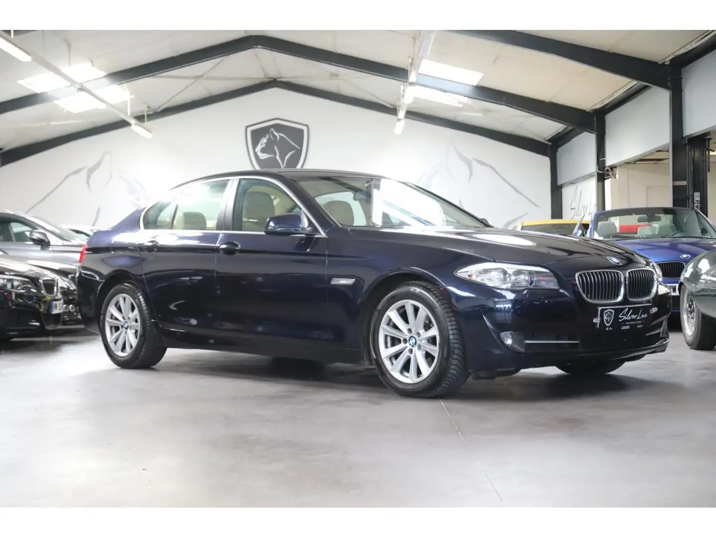 BMW 523 523i LUXE 3.0 6 CYLINDRES 205 F10 / FAIBLE KILOMETRAGE / BOITE MECANIQUE Bleu - 1