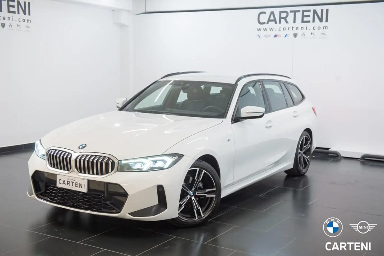 BMW 318 d Touring mhev 48V Msport auto Blanc - 1
