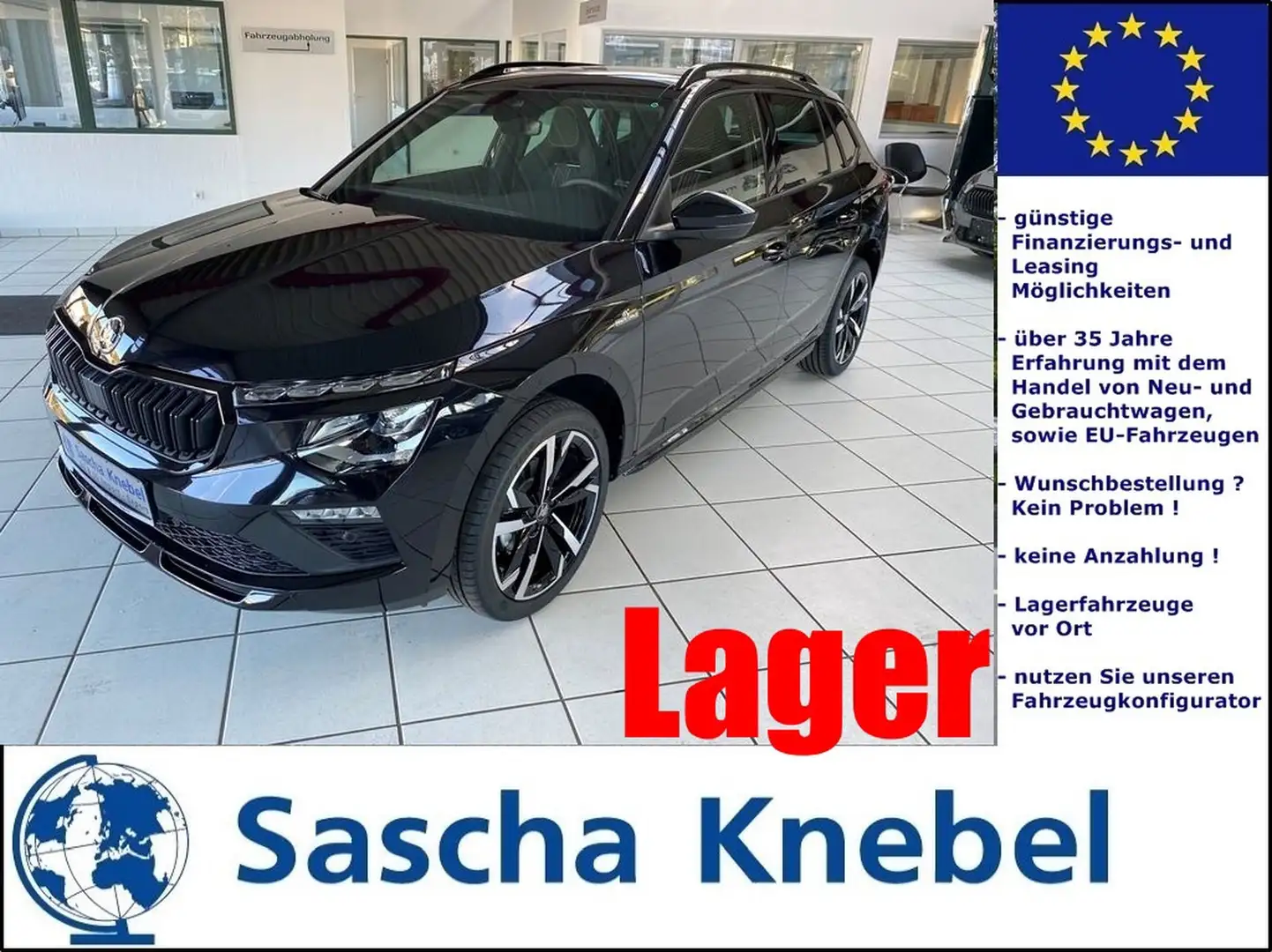 Skoda Kamiq 1.5 TSI ACT DSG Monte Carlo 18 Zoll 5J Garantie AH Zwart - 1
