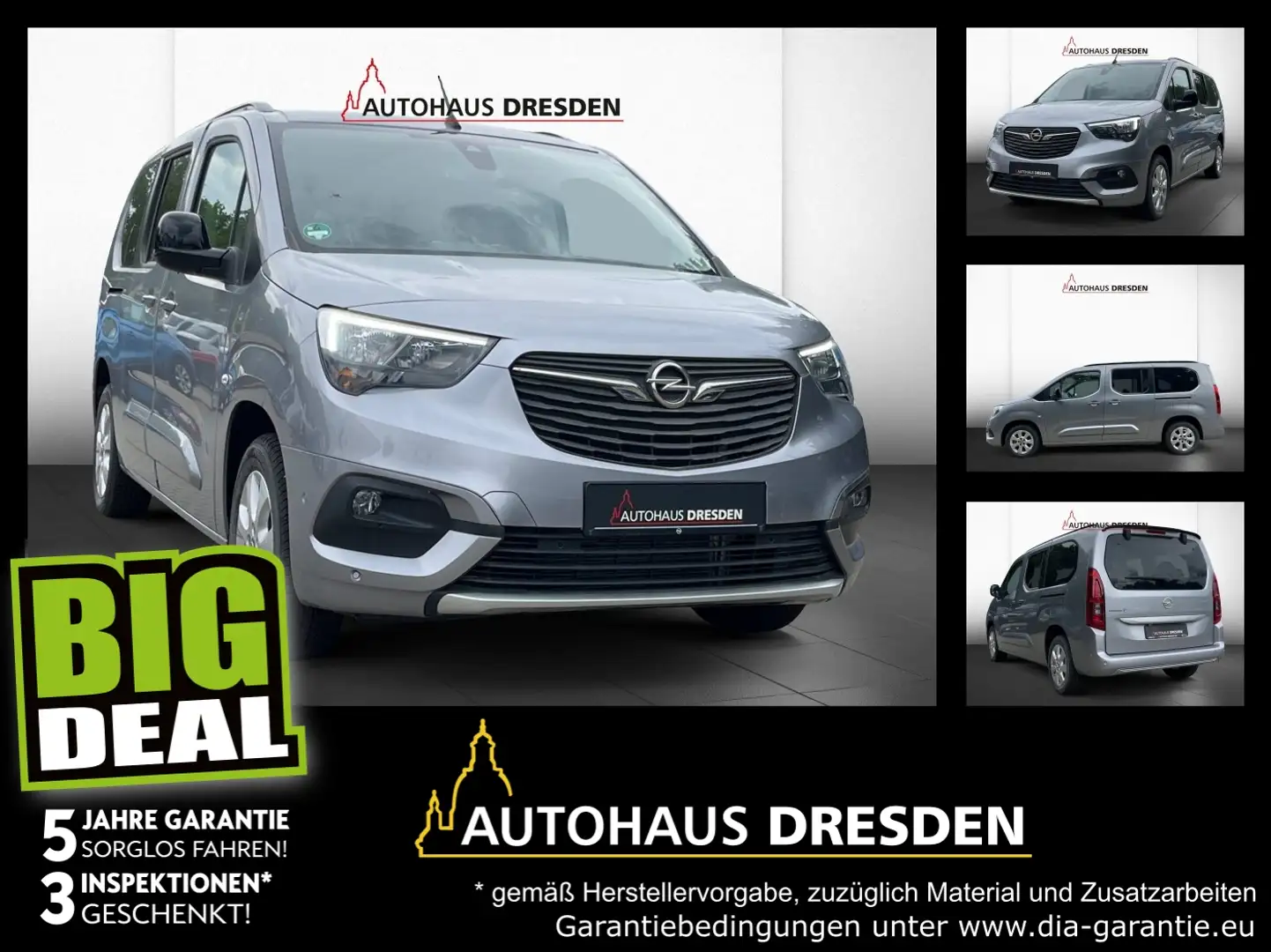 Opel Combo Life XL - Ultimate 7-Sitze FLA HUD SpurW Zilver - 1