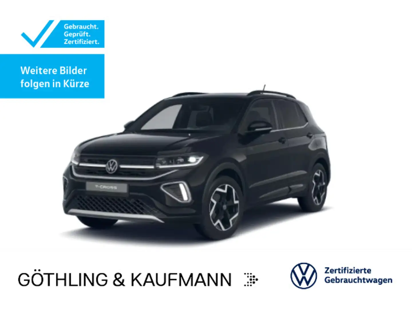 Volkswagen T-Cross 1.5 TSI DSG R-LINE*AHK*KAMERA*ACC*NAVI*I Schwarz - 1