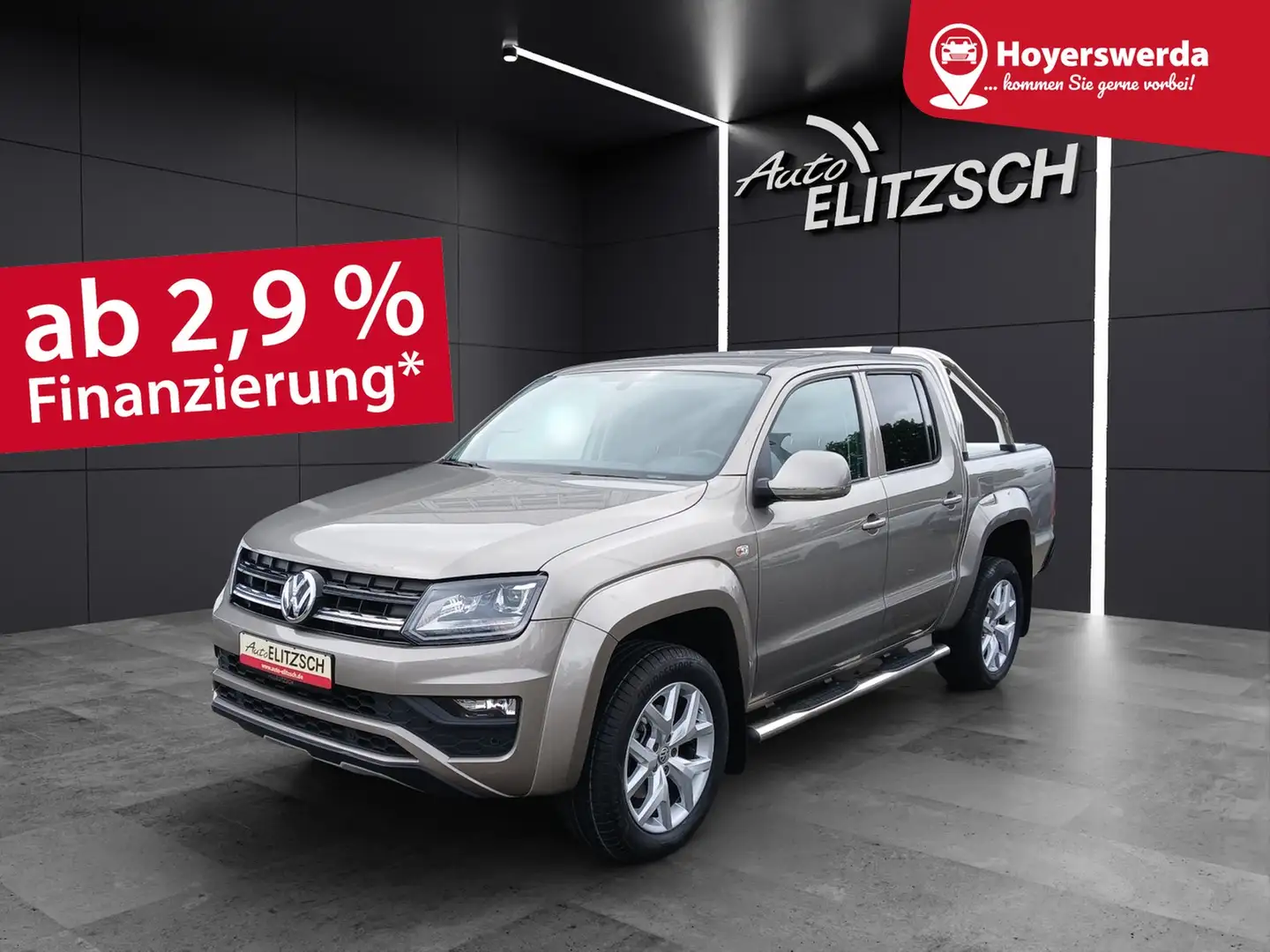 Volkswagen Amarok TDI Comftl. DSG 4M Xenon AHK Navi GRA PDC SH 19" Beige - 1