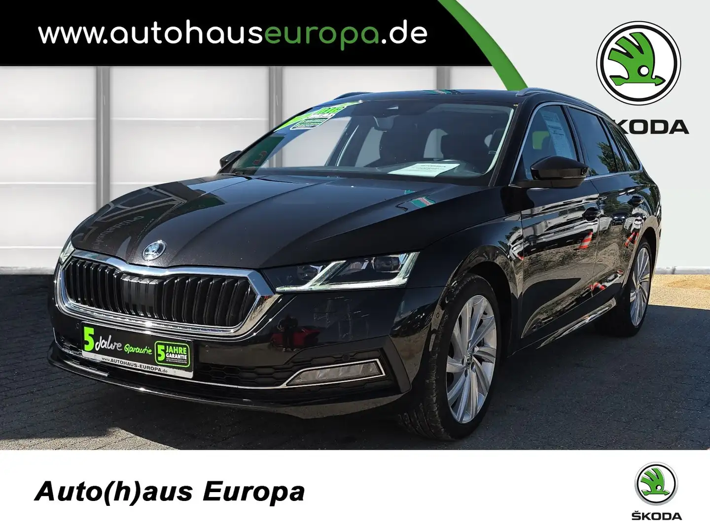 Skoda Octavia Combi 1.5 TSI ACT Style ACC Pano Leder Navi 4xSHZ Noir - 1