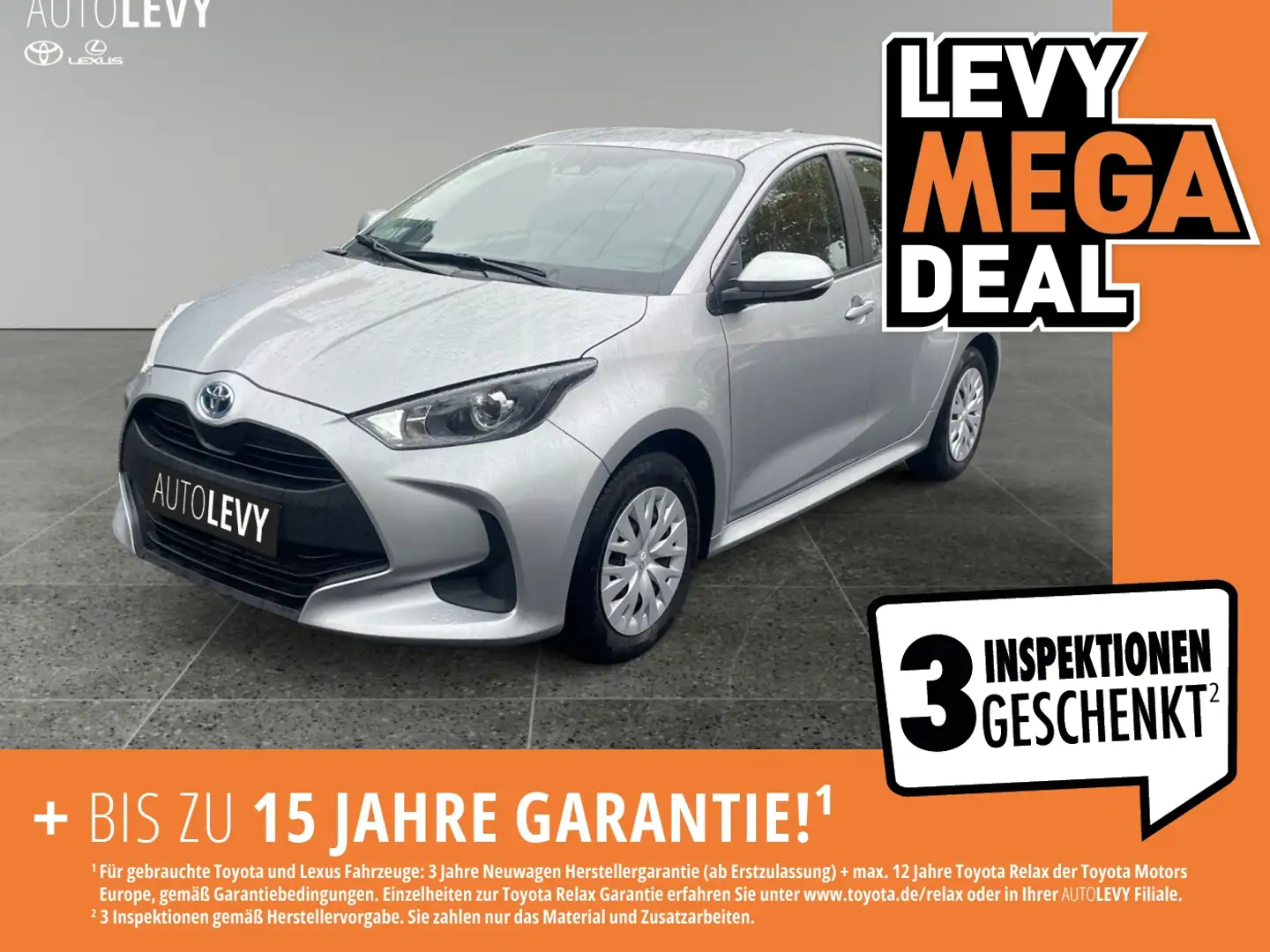 Toyota Yaris 1.5 Hybrid *KAMERA*CARPLAY*AA**ACC* Argento - 1