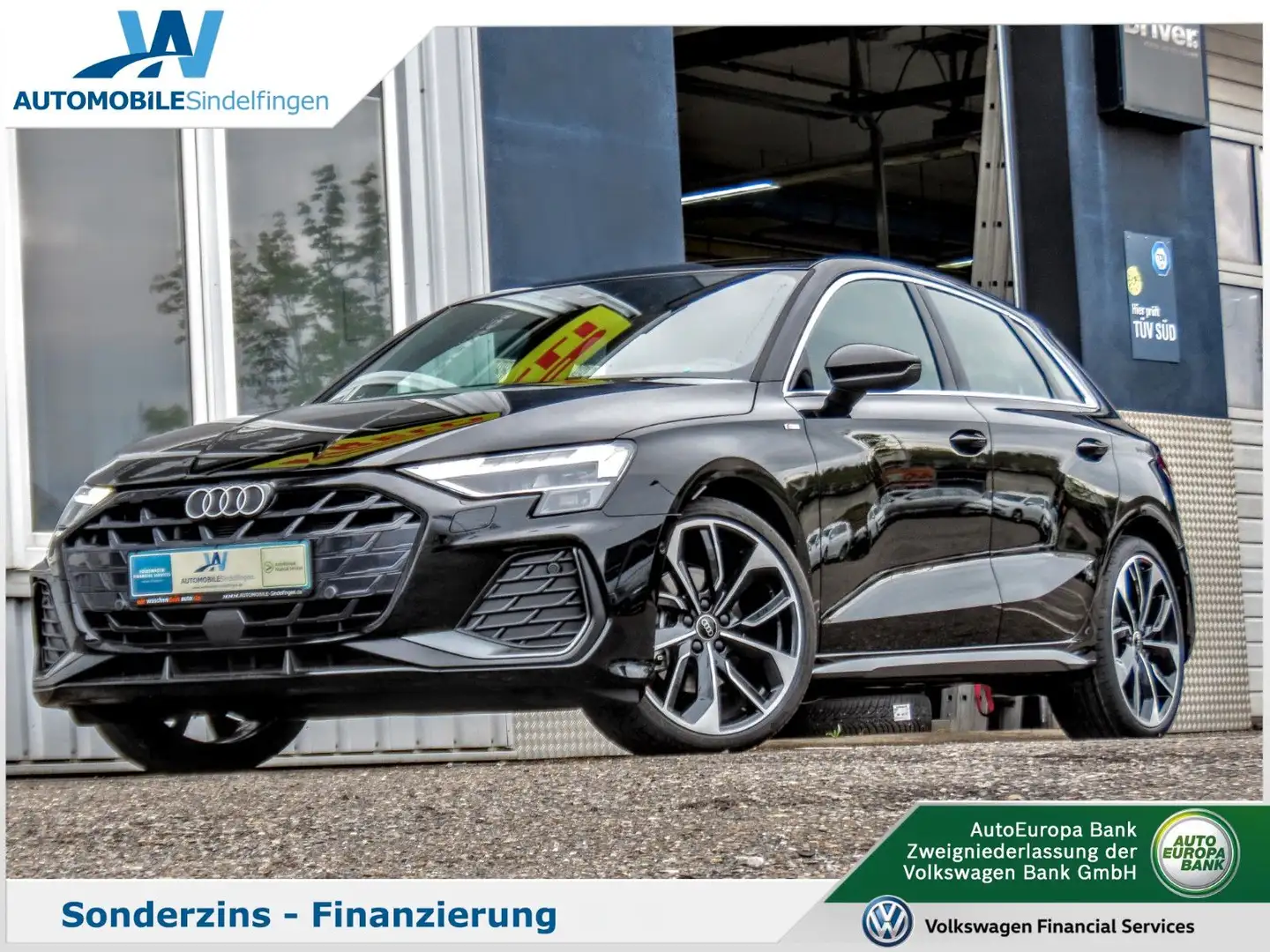 Audi A3 Sportback 35TFSI 2x S line MATRIX PANO 19"ALU Noir - 1