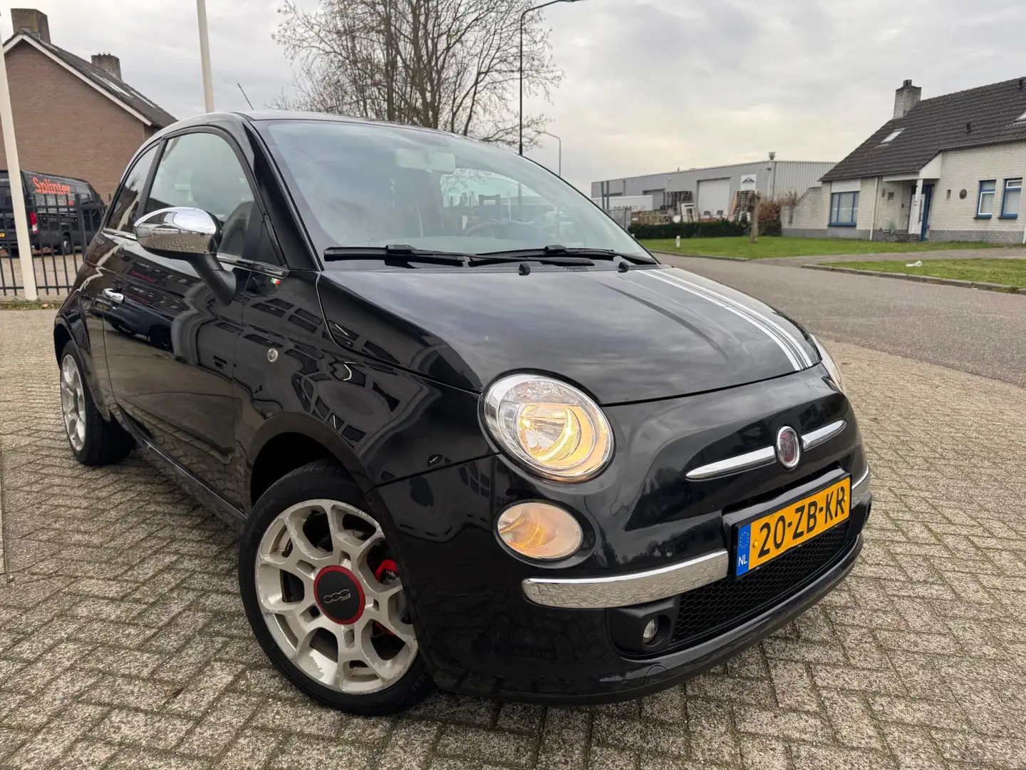 Fiat 500 1.4-16V Sport Airco, Sportvelgen, Half Leer Zwart - 2