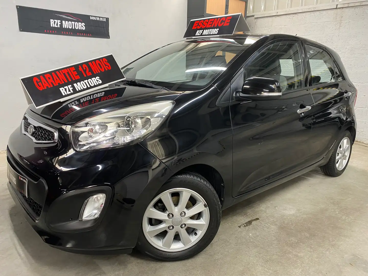 Kia Picanto LOUNGE 1.0i 🏳️ GARANTIE 12 MOIS 🏳️ Noir - 1