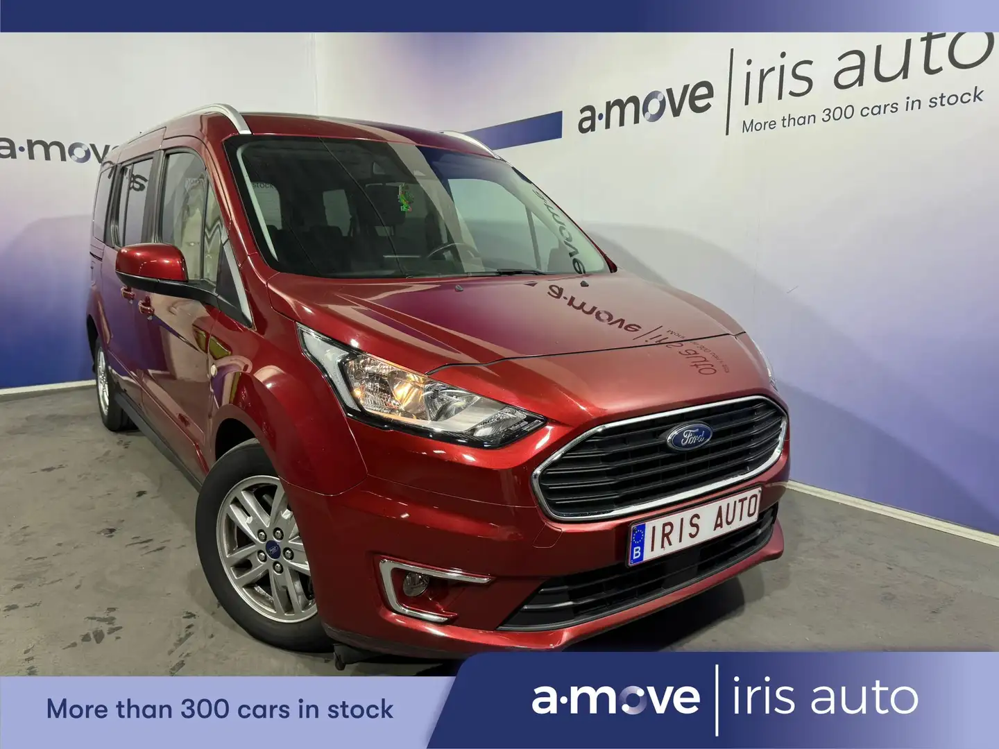 Ford Tourneo Connect 1.5 TDCI 7 PL BOITE AUTO CARPLAY TOIT PANO Rouge - 1
