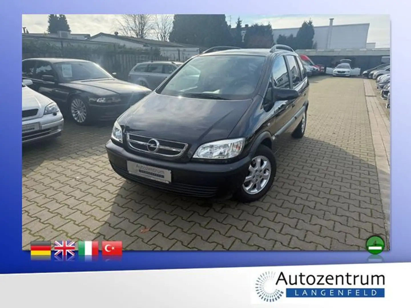 Opel Zafira A 1.8 Njoy *43.850 KM*KLIMA*ALU*1HAND* Schwarz - 1