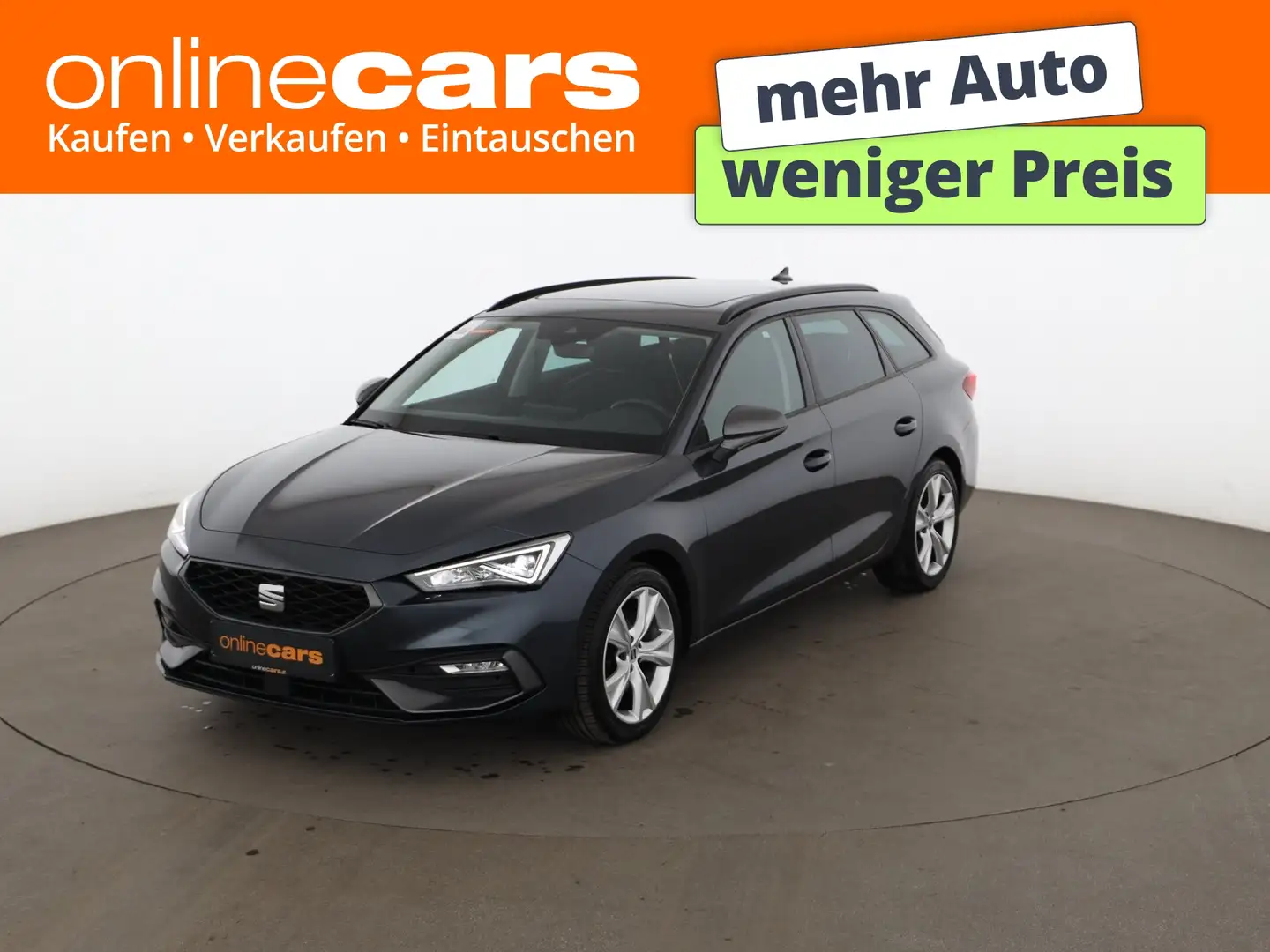 SEAT Leon ST 2.0 TDI FR Aut LED SKY RADAR NAVI SITZHZG Grau - 1