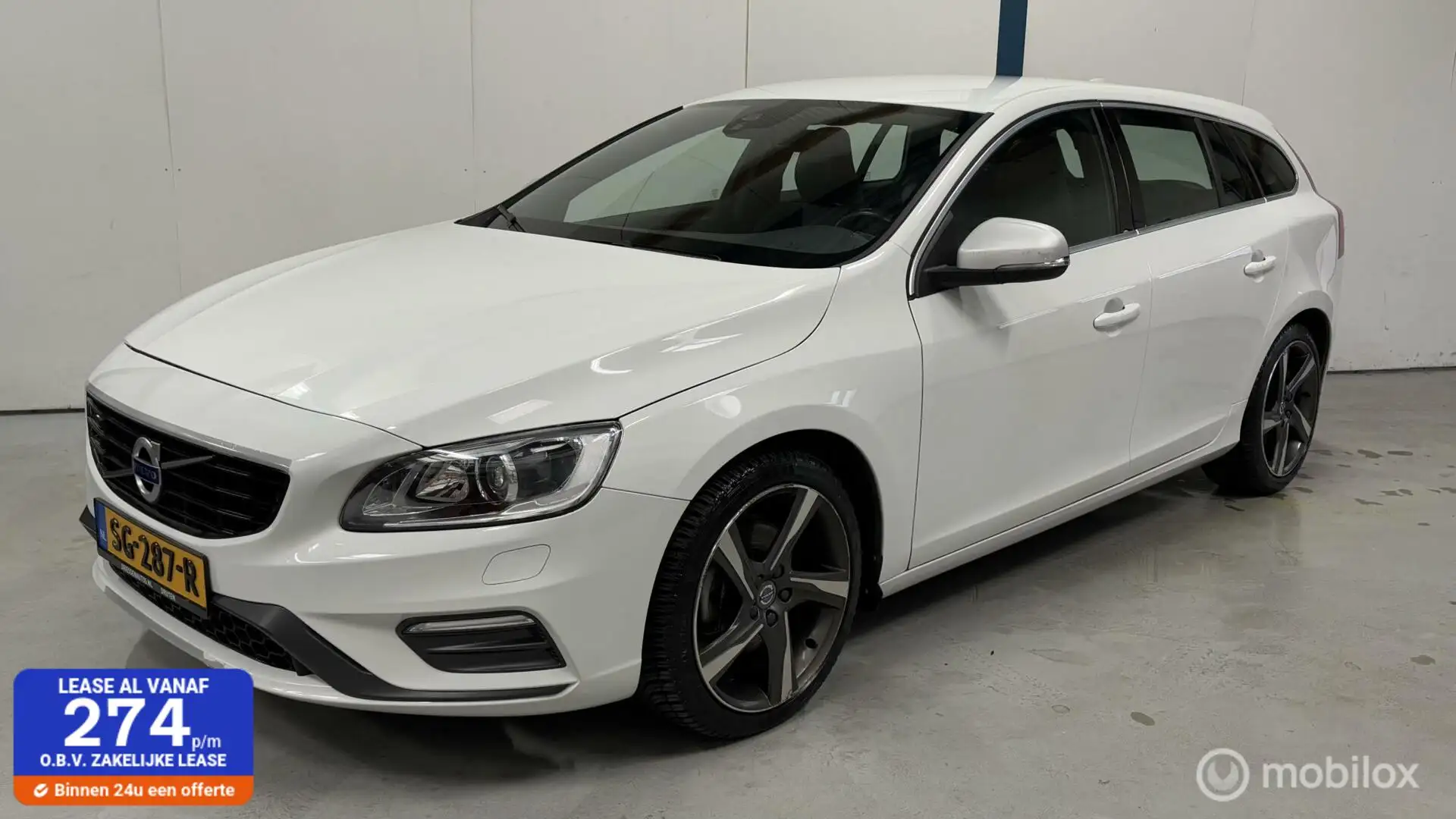 Volvo V60 2.0 T4 R-design NL-AUTOMAAT / AUTOMAAT Wit - 1