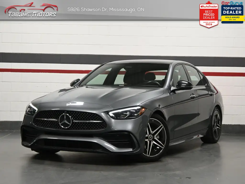 2022 Mercedes-Benz C-Class Sedan 300 4MATIC No Accident AMG Night 360CAM Brown Int